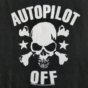 Autopilot Off Skull Cross Bones Licensed T-Shirt